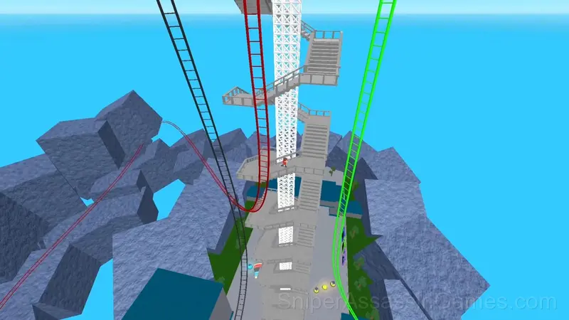 Obby: World`s Tallest Roller Coaster gameplay screenshot 6
