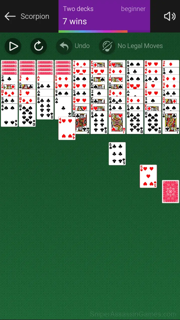 Scorpion Solitaire gameplay screenshot 5