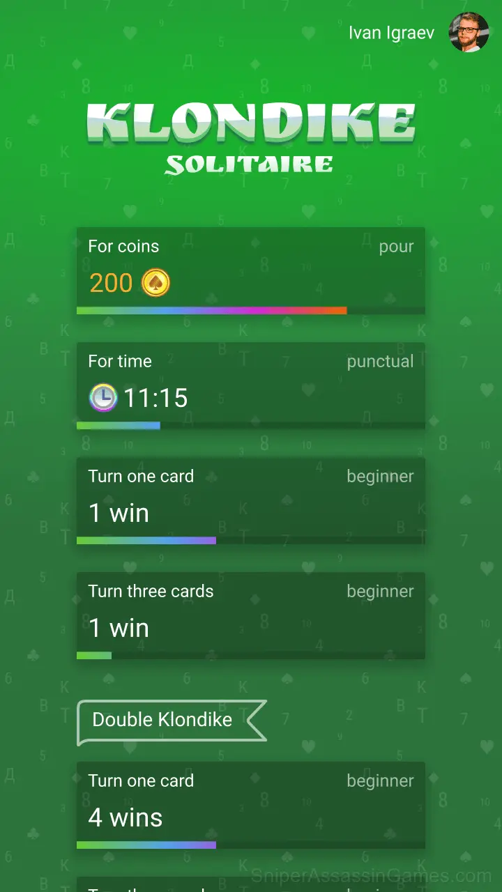 Klondike Solitaire gameplay screenshot 1