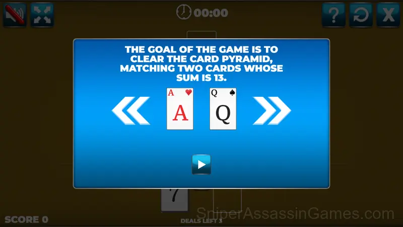 Pyramid Solitaire gameplay screenshot 2