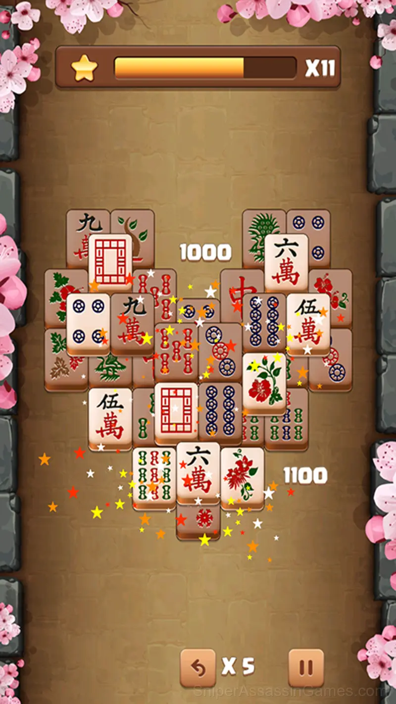 Mahjong Flowers gameplay screenshot 2