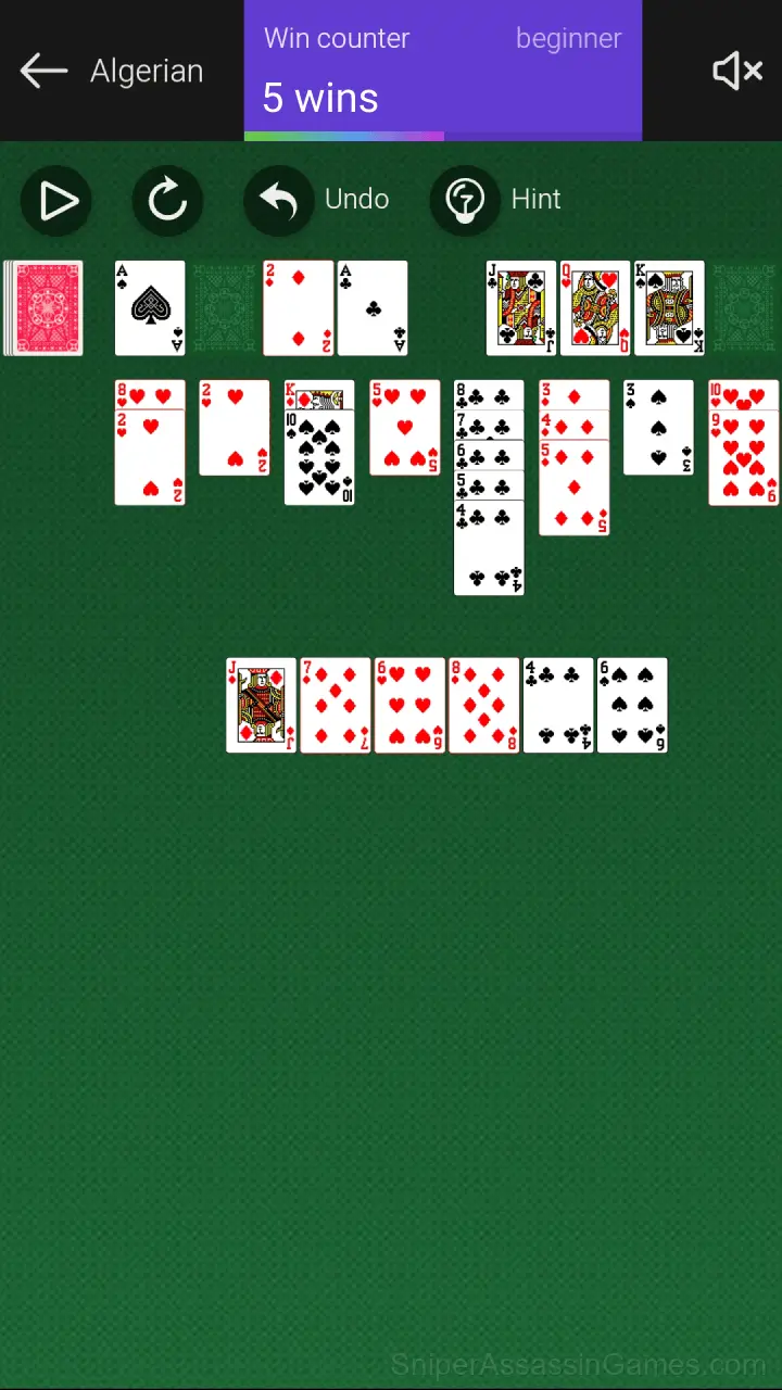 Algerian Patience gameplay screenshot 2