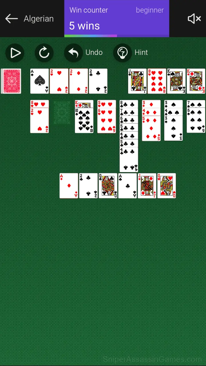 Algerian Patience gameplay screenshot 3