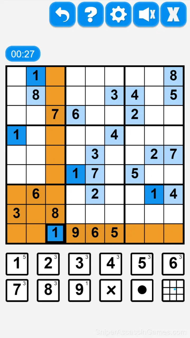 Ultimate Sudoku gameplay screenshot 3