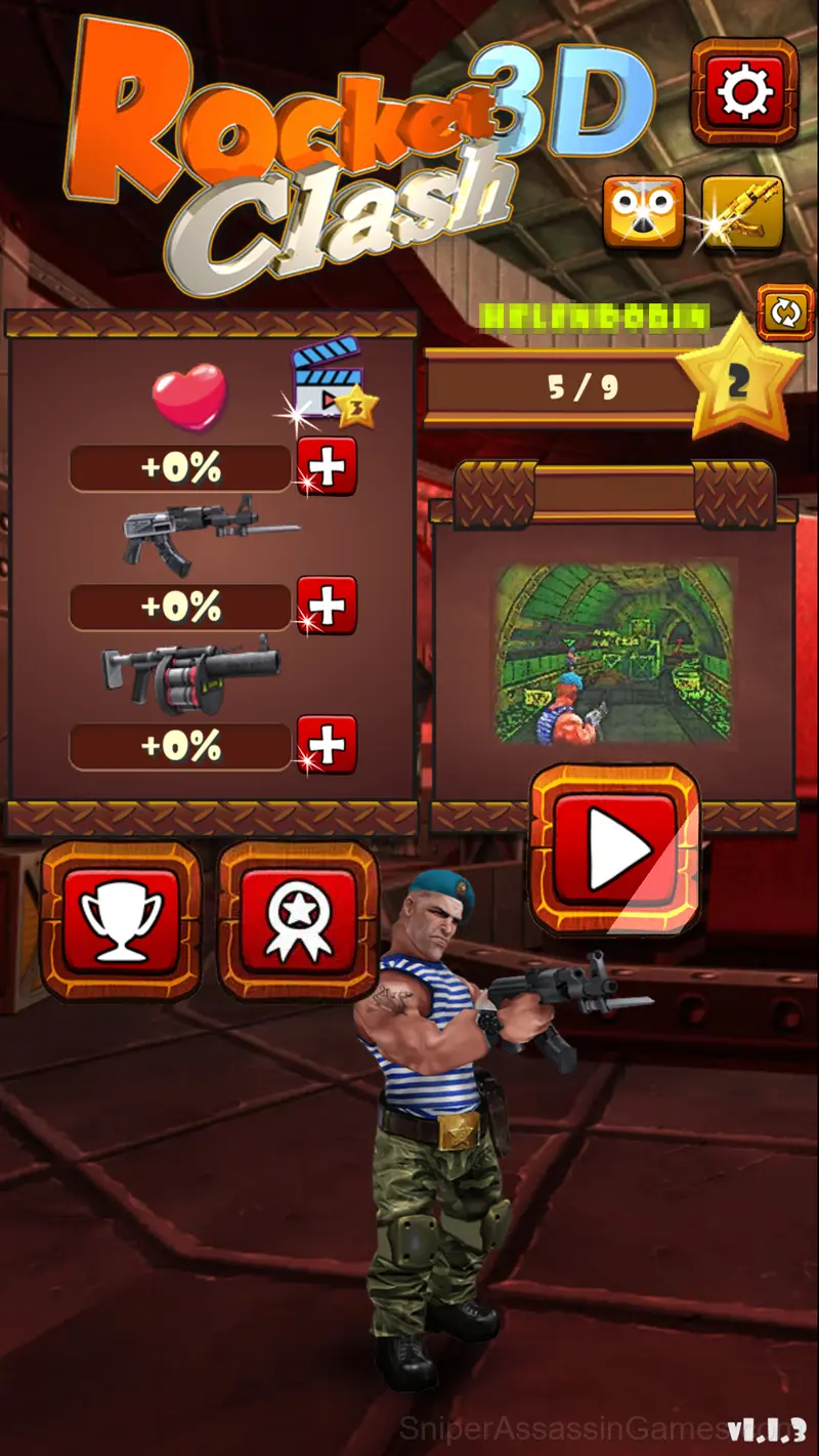 Rocket Clash 3D gameplay screenshot 1