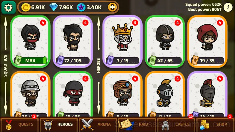 Raid Heroes: Sword and Magic gameplay screenshot 6