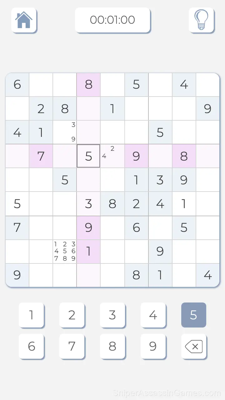 Sudoku gameplay screenshot 2