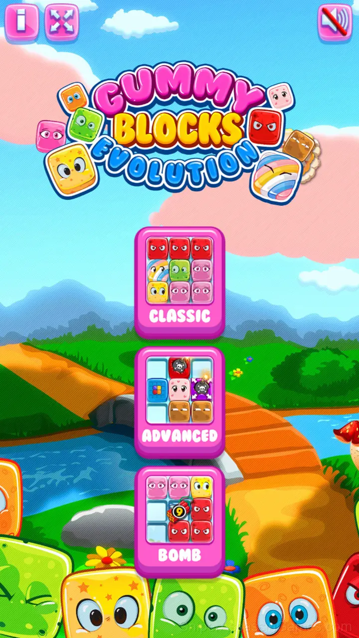 Gummy Blocks Evolution gameplay screenshot 1