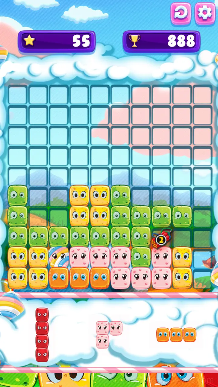 Gummy Blocks Evolution gameplay screenshot 3
