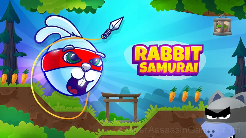 Play Rabbit Samurai - Ninja ball games
