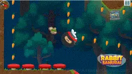 Rabbit Samurai - Ninja ball games gameplay screenshot 4