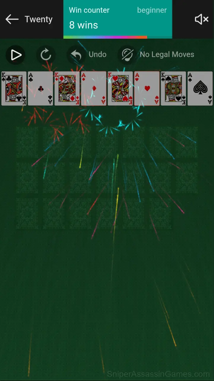 Twenty Solitaire gameplay screenshot 4