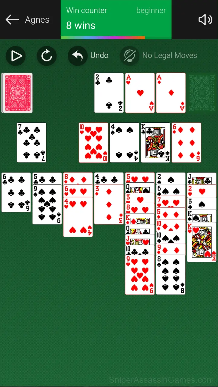 Agnes Solitaire gameplay screenshot 3