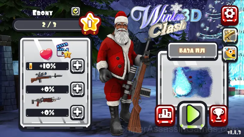 Winter Clash 3D gameplay screenshot 1