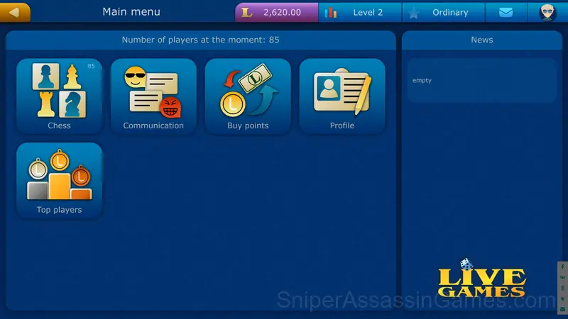 Chess gameplay screenshot 1