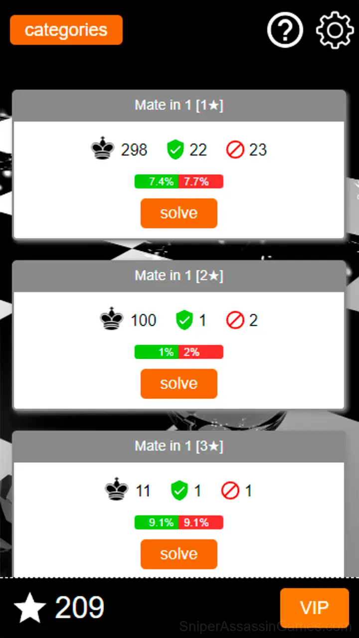 Chess puzzles gameplay screenshot 1