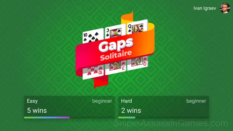 Gaps Solitaire gameplay screenshot 1